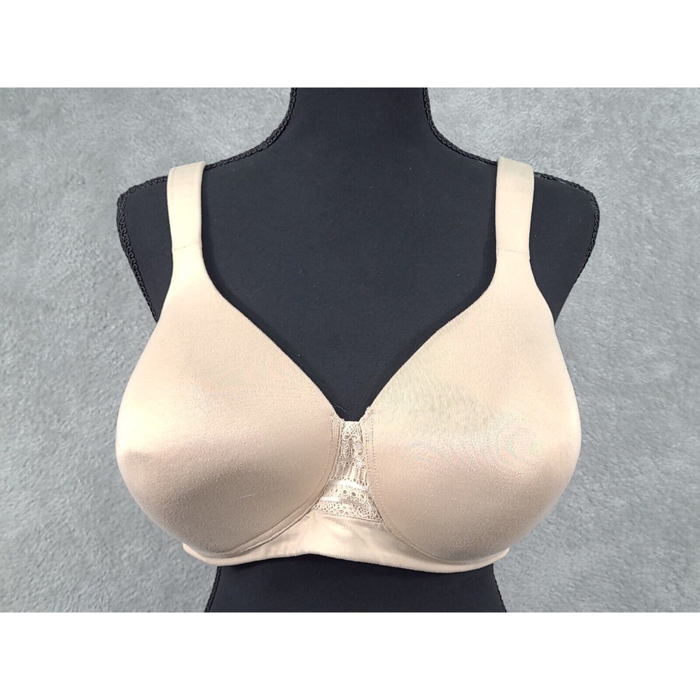 Vanity Fair Beige Molded Cup Bra - Wirefree Style 71380 - 42D
